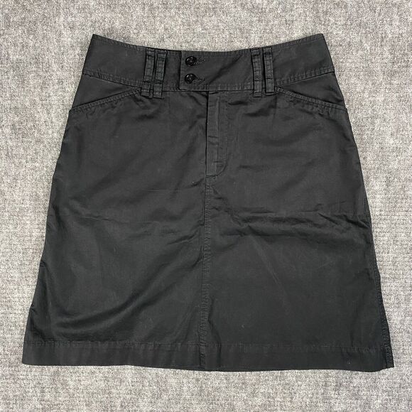 GAP Skirt‎ Womens 6 Black A-Line Short Unlined Bottoms Zipper Business Casual - Picture 1 of 9